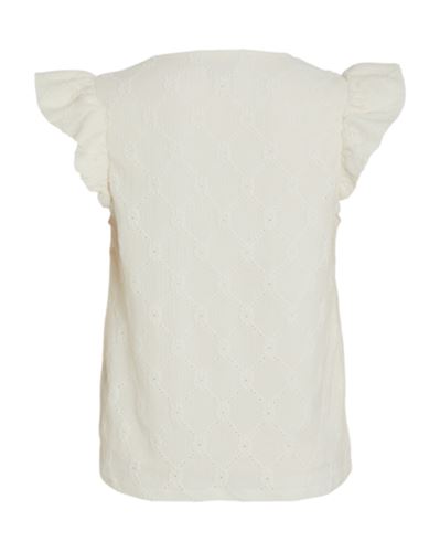 Toppar - Videlea v-neck cap sleeve top – Eggnog